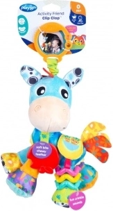 Playgro paardje Klusáček – hangende sensorische speelgoed met bijtring