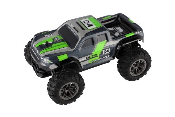 RC terrein pick-up grijs-groen op afstandsbediening