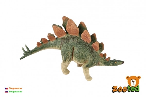 Stegosaurus kunststof in zak 17cm