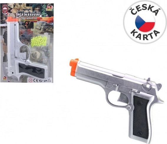Plastic kogelpistool 21 cm