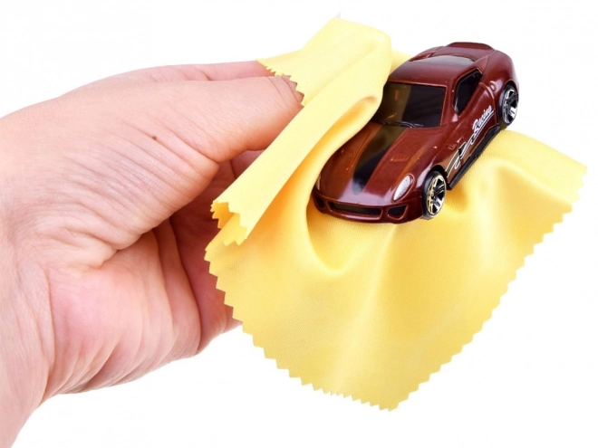 Gelaagde autowasserette met autootjes