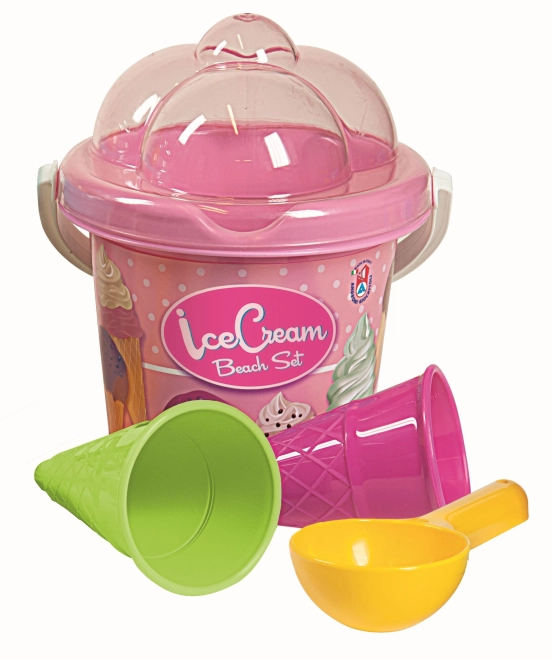 Androni Ijsjes strandspeelset - klein, roze