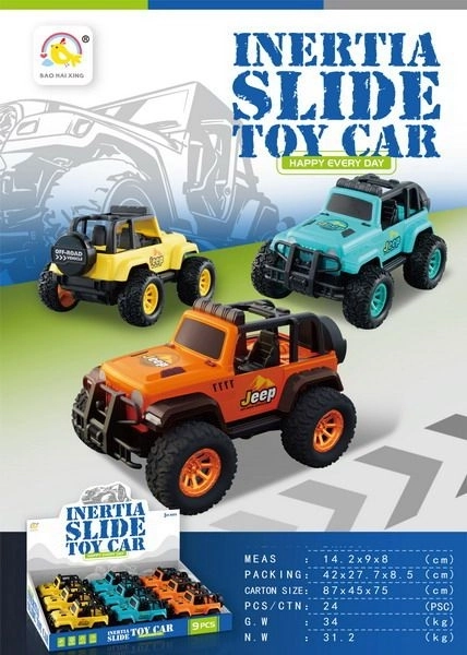 Auto Jeep Off-road op Traagheidskoppeling