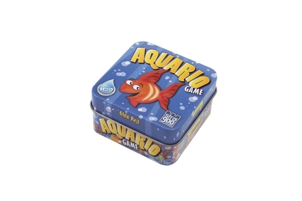 Aquario gezelschapsspel in een blikjesdoos 13x13x7,5cm