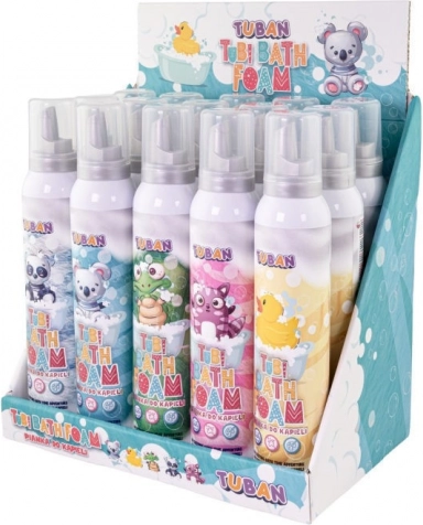 Badschuim TUBI mix kleuren 200 ml – verpakking 15 stuks