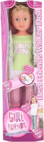 Lopende pop Blondine 80 cm