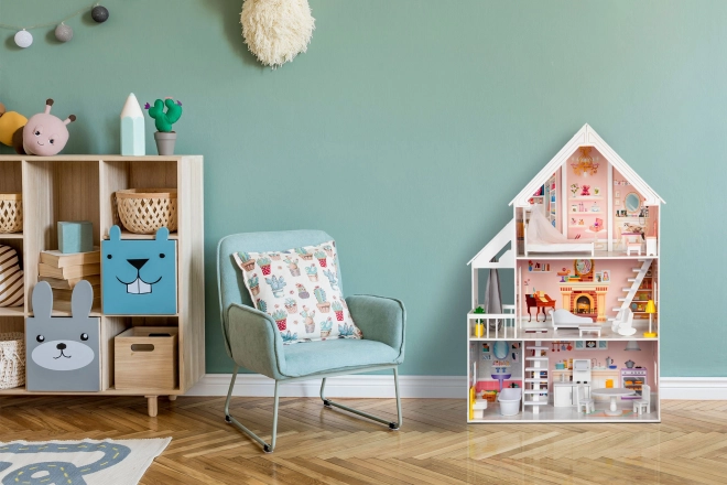 Houten poppenhuis XXL Powder Residence ECOTOYS