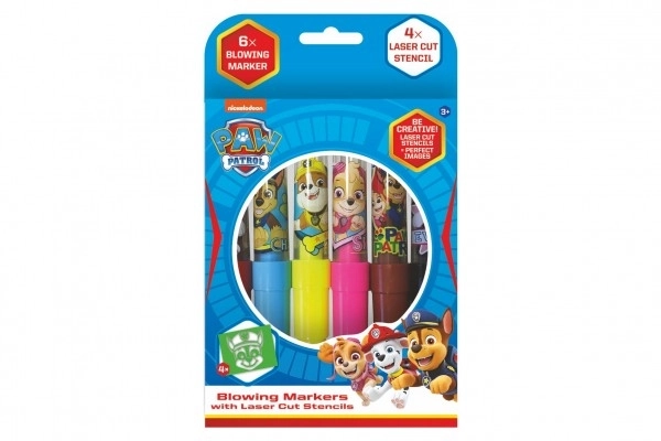 Fixy blazers 6st met sjablonen Paw Patrol in doosje 12x19cm