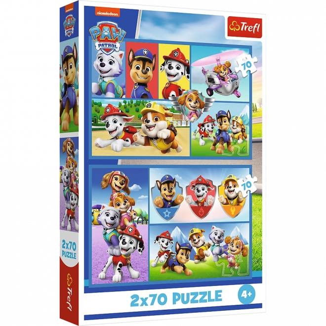 Puzzel Paw Patrol 2in1 2x70 stukjes