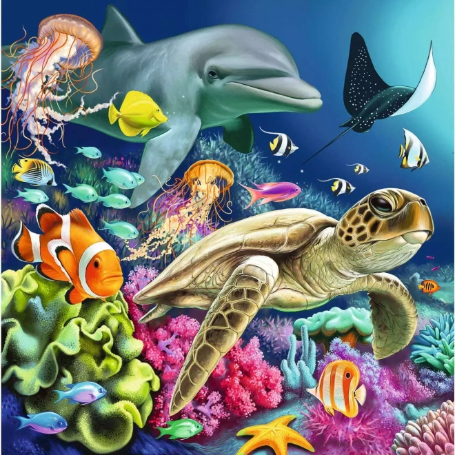 Puzzel Leven onder water 3x49 stukjes
