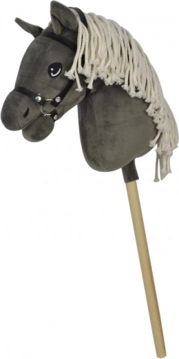 Steppos hobby horse Scarlet grijs 70 cm