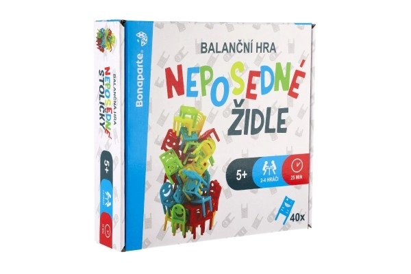 Rusteloze stoelen balansspel voor kinderen