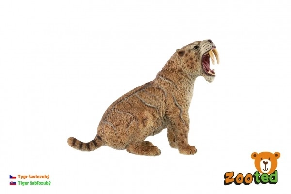 Sabeltandtijger zoöplast 11cm in zak
