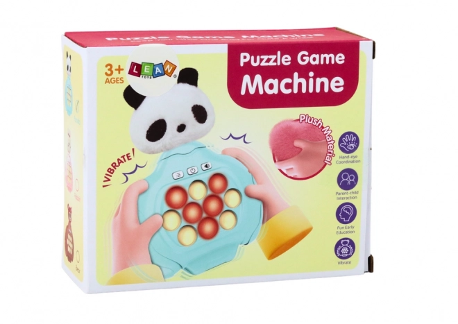 Pop-It Panda Pluchen Arcade Console Vibrerende sensorische spel