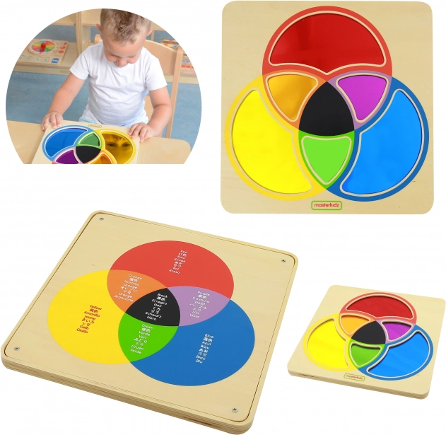 Educatief bord met kleurrijke spiegel van Masterkidz