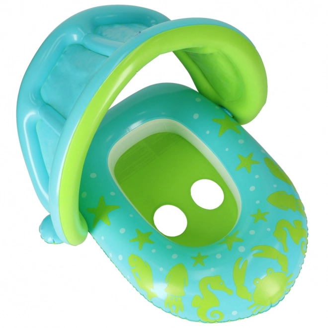 Groene opblaasbare drijfring met klep BESTWAY voor baby's