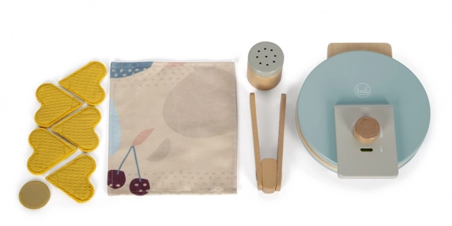 Kleine voet Wafelijzer set met accessoires Tasty