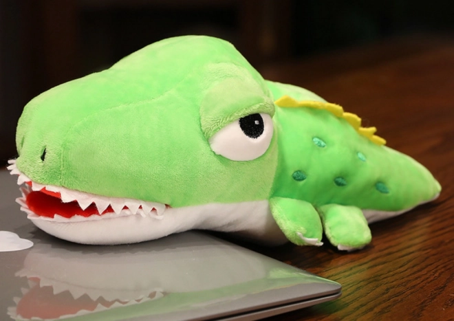 Pluchen Krokodil Handpop Groen 30 cm