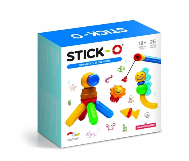 Stick-O Magnetische Bouwset Vissen