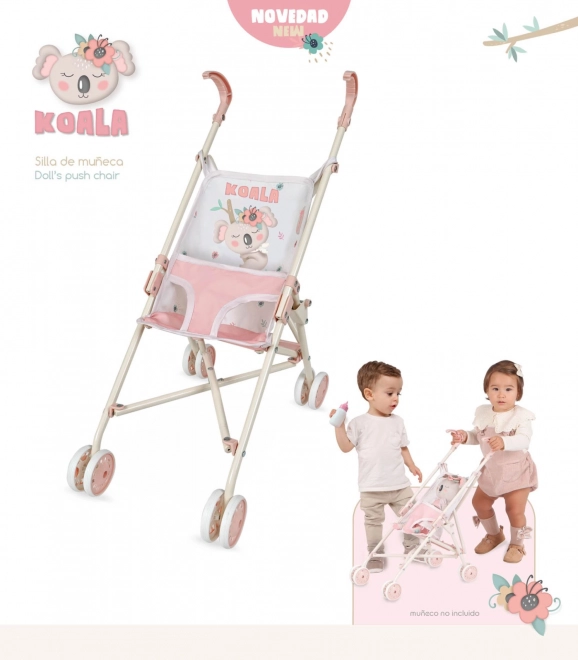 DeCuevas 90079 Opvouwbare poppenwagen golfkar KOALA 2024 - 56 cm