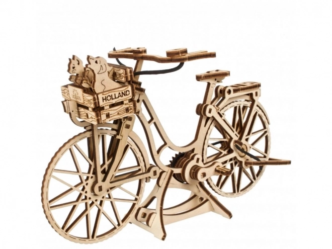 Ugears 3D houten mechanische puzzel Holland Fiets