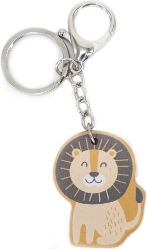 Viga PolarB houten sleutelhanger leeuw