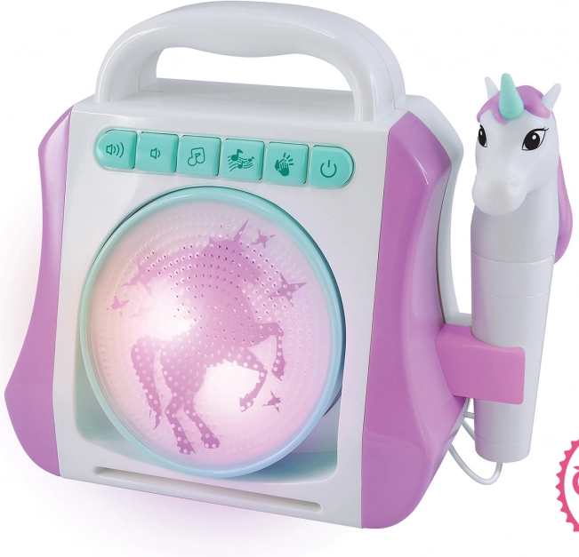 Karaoke box met microfoon - eenhoorn