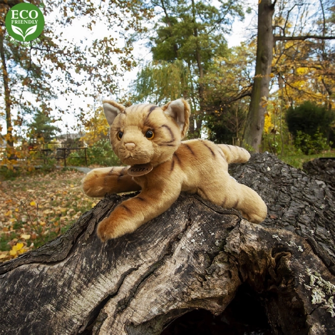 Pluche kat liggend 30 cm ECO-FRIENDLY
