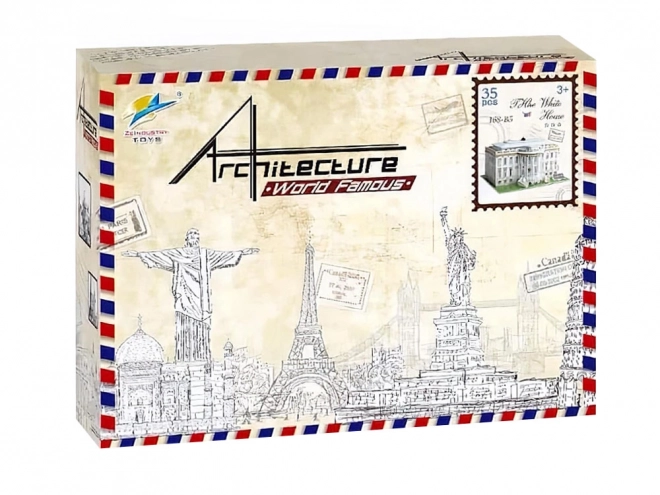3D ruimtelijke puzzel gebouw WITTE HUIS ZA2529