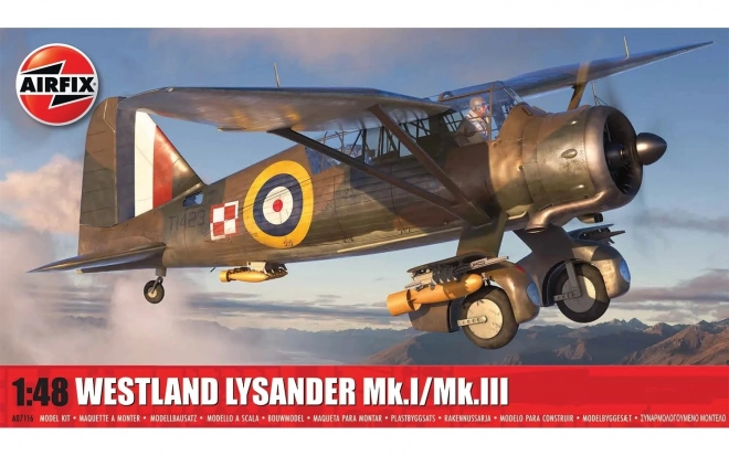 Modelvliegtuig Westland Lysander Mk.I/Mk.III 1/48