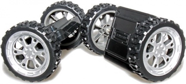 magformers dubbele wielen – set van 2 stuks op onderstelplaatjes
