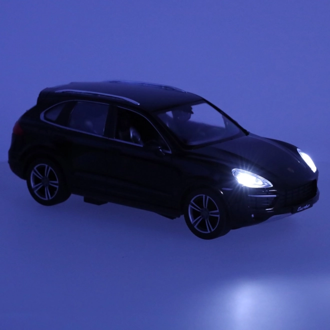 Raceautootje op afstandsbediening Rastar Porsche Cayenne Turbo zwart 1:14