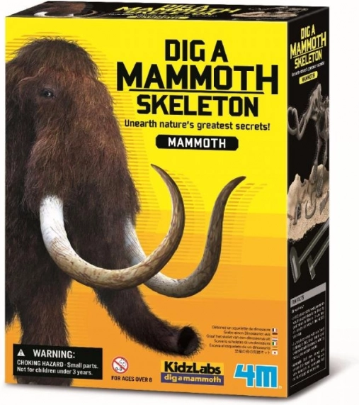 Uitgraafset mammoetskelet 4M