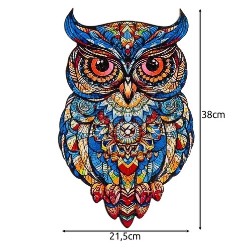 Houten puzzel uil Kruzzel