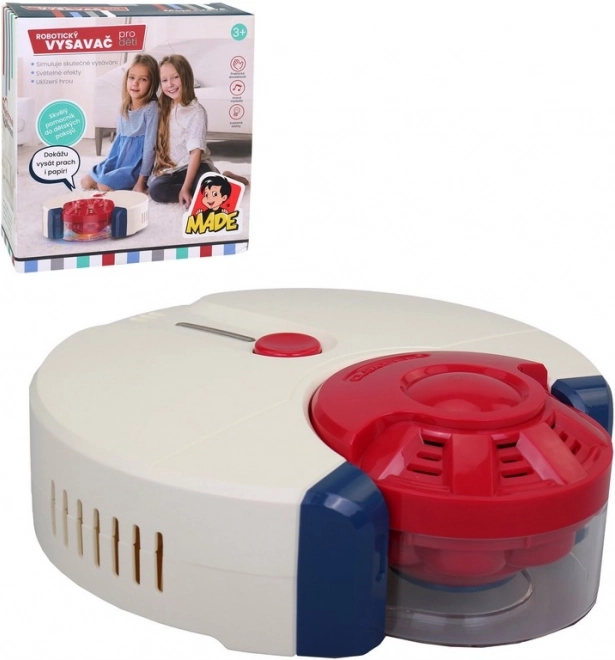 Robotische kinder stofzuiger met lichten en geluiden