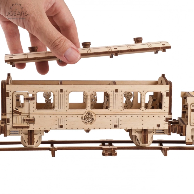 Ugears 3D houten mechanische puzzel Harry Potter Zweinstein Express