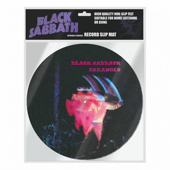 Slipmat voor draaitafel met Black Sabbath-motief