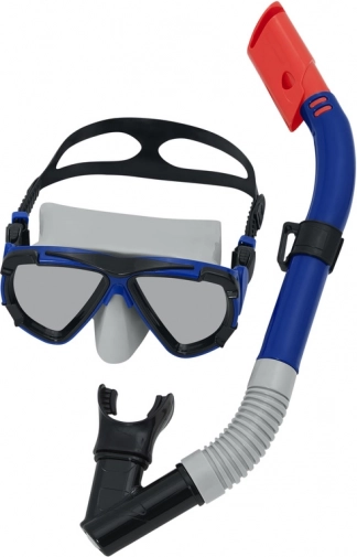 zwarte duikset met masker en snorkel Bestway