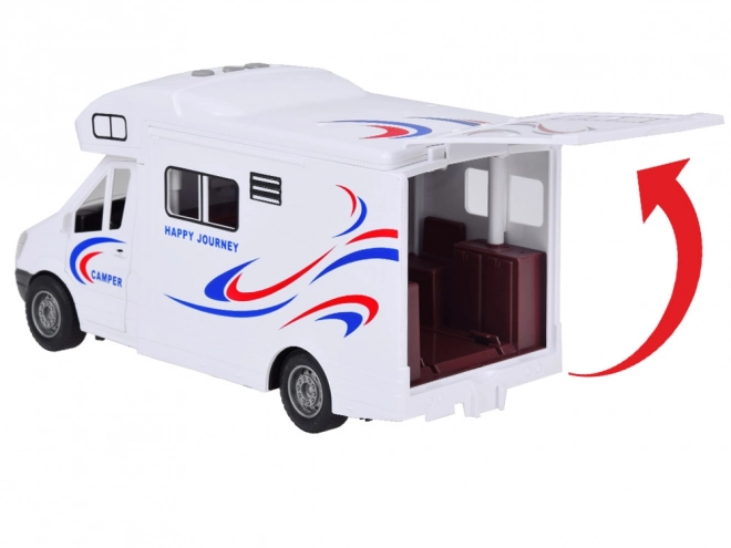 Kinder camping camper met lichten en geluiden