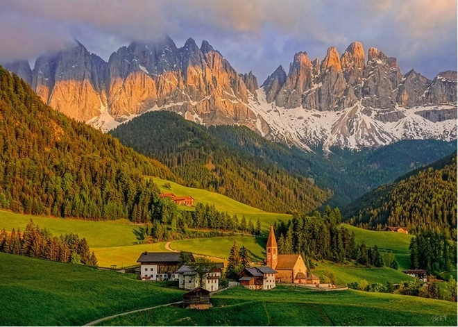 Puzzel Santa Maddalena Dolomieten 1000 stukjes