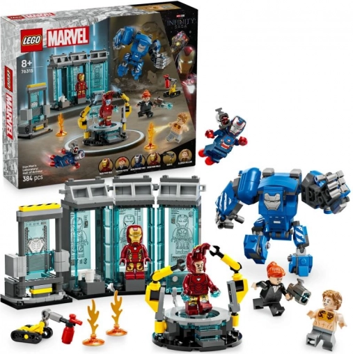 lego marvel iron mans laboratorium: pantserkamer 76315
