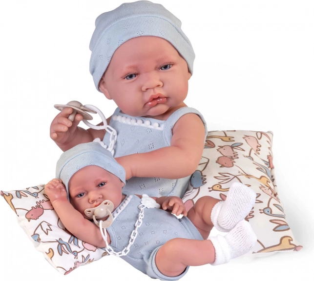 Realistische baby pop Antonio Juan met volledig vinyl lichaam 42 cm