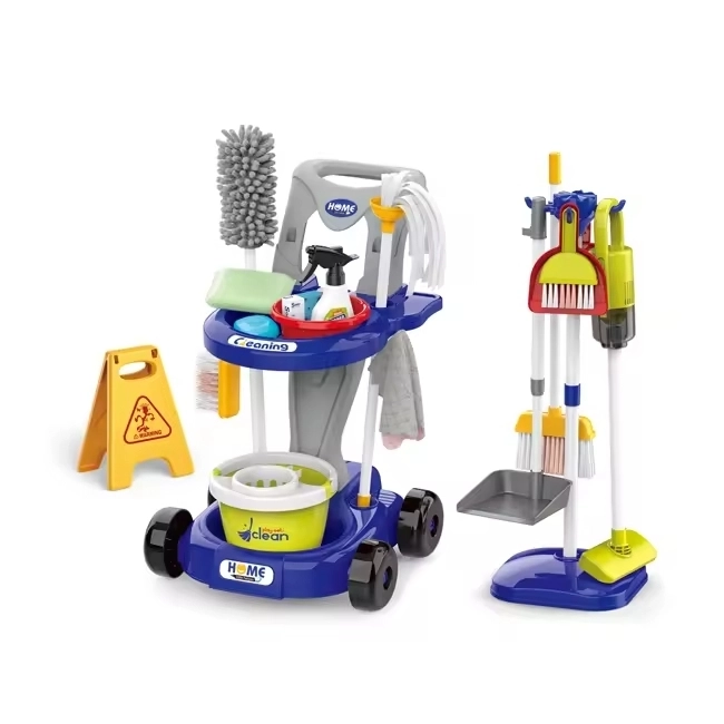 Schoonmaak Trolley XXL 3in1 voor kinderen 29 st Blauw
