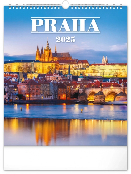 Muurkalender Praag 2025, 30 × 34 cm