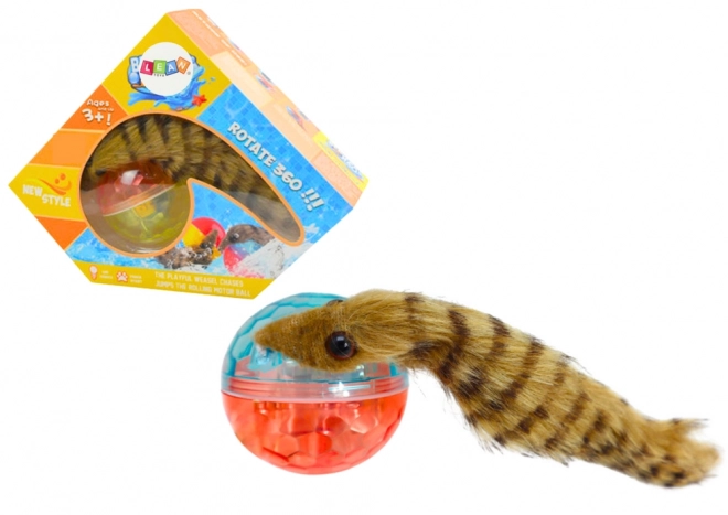 Interactieve speelbal met staart voor kinderen om in bad te spelen