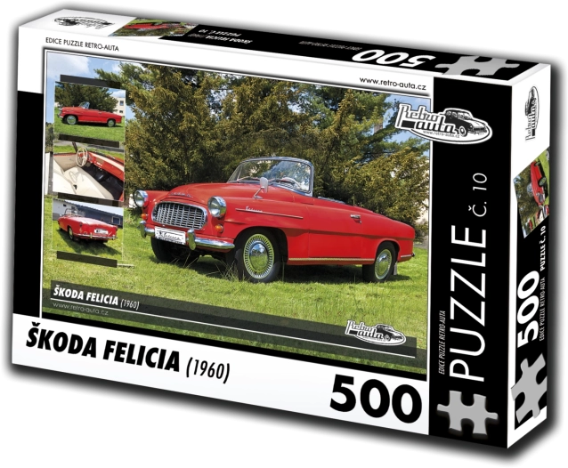 Puzzel Retro-auto’s Škoda Felicia 1960 – 500 stukjes