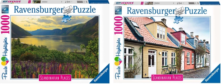Set van twee puzzels 2 × 1000 stukjes RAVENSBURGER