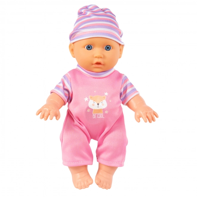 Woopie eerste kinderpop met kinderwagen en eetset