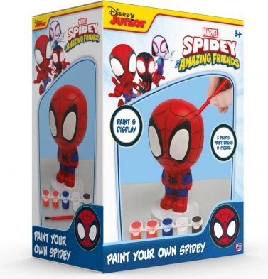Spidey-figuurtje om te schilderen – creatieve set met verf en penseel