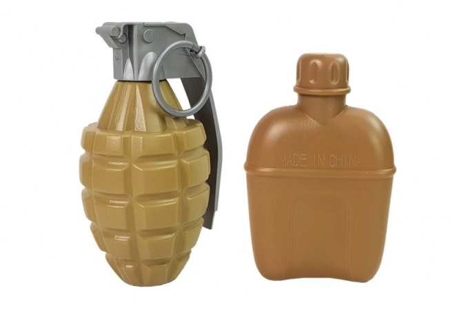 Militaire set Wapens met masker Helm Granaat Geluid
